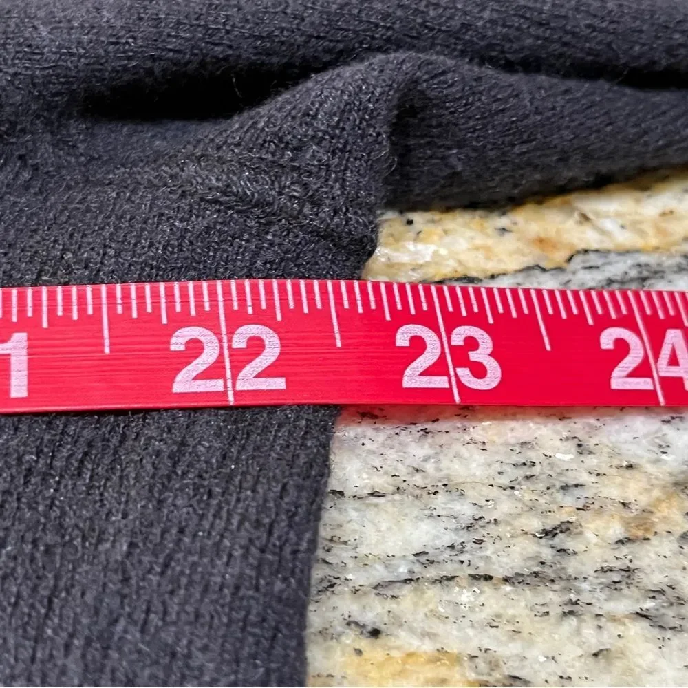 THE NORTH FACE Black Wool Blend‎ 1/4 Zip Sweater Sz Large Long Sleeve Pullover